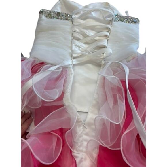 "NO TAG" Tutu Mini Bedazzled Dress SZ S? Y2kHoco Fairycore Loose Beads See Image - Picture 13 of 15